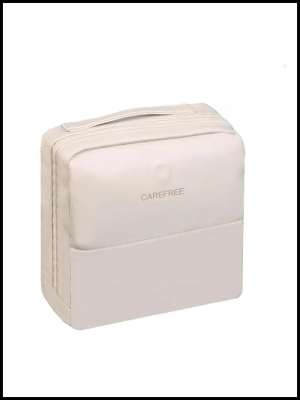 Magnetic Standing Cosmetic Bag, Travel Toiletry Organizer, Large Capacity 3D